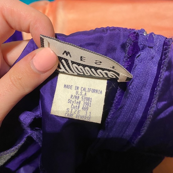 Cute Off the Shoulder Purple Dress - Picture 4 of 4